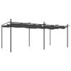 vidaXL Pergola cu acoperiș retractabil, antracit, 589x292x230 cm