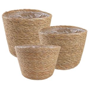 vidaXL 3 buc. natural &Oslash;26 x 19 cm 100% Iarbă de mare