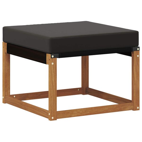 vidaXL Set de canapele de exterior cu pernă 6 pcs Natural și Negru