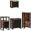 vidaXL Set de mobilier pentru baie 4 pcs Maro Lemn recuperat masiv