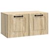 vidaXL Oglindă TV montată pe perete Stejar Sonoma 59,5 x 31 x 30 cm