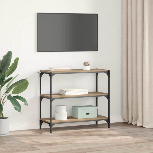 vidaXL Dulap pentru cărți Stejar Artizanal 80 x 33 x 70,5 cm