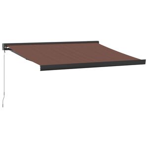 vidaXL Copertină retractabilă manual, maro, 300x250 cm