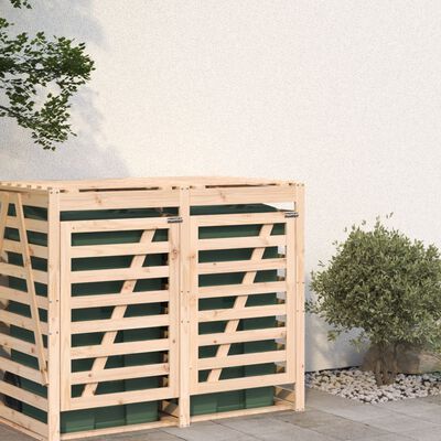 vidaXL Extensie depozitare pubelă de gunoi, lemn masiv de pin