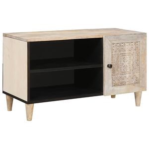 vidaXL Unități TV cu raft cu ușă Alb 80 x 33 x 46 cm Lemn compozit