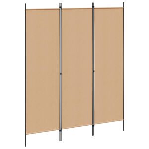 vidaXL Paravan de cameră cu 3 panouri, alb, 150 x 180 cm