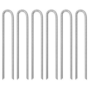vidaXL Țăruși de cort, 6 buc., 41,5 cm, &Oslash;13 mm, oțel galvanizat