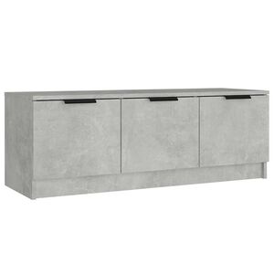 vidaXL Comodă TV, gri beton, 102x35x36,5 cm, lemn prelucrat