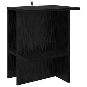 vidaXL Masă de cafea Stejar Negru 40 x 30 x 49 cm Lemn prelucrat