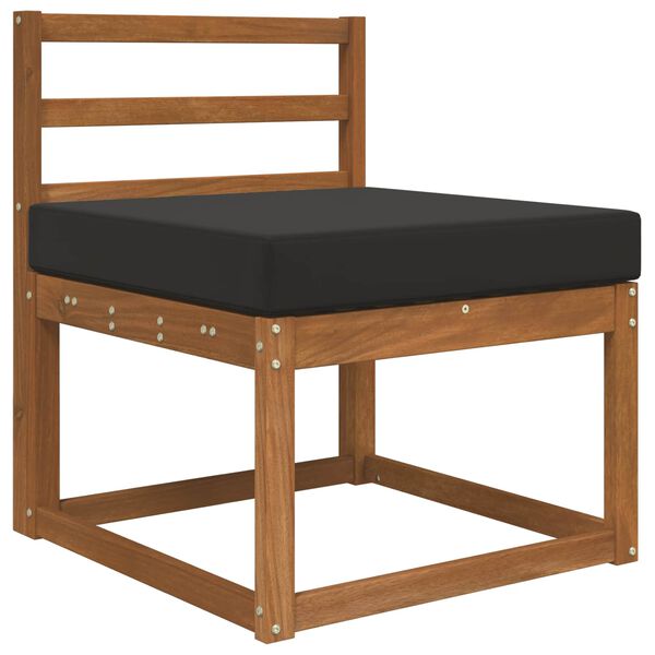 vidaXL Perna pentru canapea de exterior Negru 60 x 60 x 8 cm Poliester