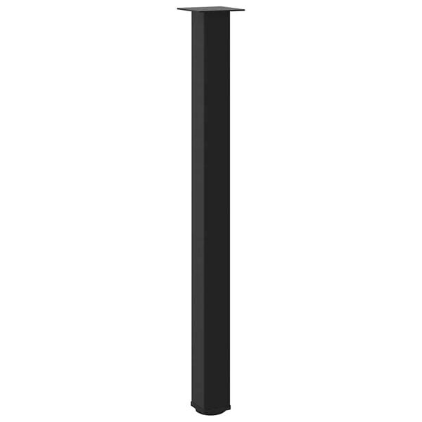 vidaXL Picioare de masă de bar, 4 buc., negru, 110-112 cm, oțel
