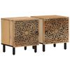 vidaXL Noptiere, 2 buc., 40x33x46 cm, lemn masiv de acacia