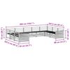 vidaXL Seturi de canapele 9 pcs natural Lemn Solid de Acacia