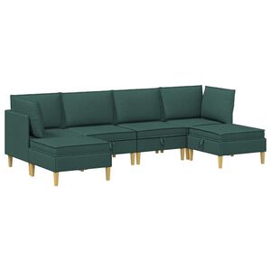 vidaXL Set de canapea modulară cu spațiu de stocare 6 buc. Țesătură