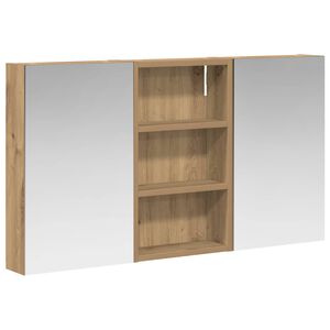 vidaXL Set dulap baie 3 buc. 90 x 10,5 x 50 cm Lemn prelucrat