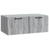 vidaXL Oglindă TV montată pe perete Sonoma gri 78,5 x 41 x 30 cm