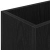 vidaXL Suport pentru umbrele Stejar Negru 40 x 20 x 55,5 cm