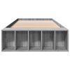 vidaXL Cadru de pat, gri sonoma, 90x200 cm, lemn prelucrat