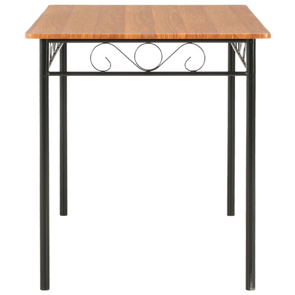 vidaXL Masă de bucătărie, maro, 120 x 70 x 75 cm, MDF