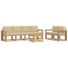 vidaXL Set de canapele de exterior cu pernă 7 pcs Alb și Bej