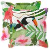 vidaXL Husă pentru pernă 2 buc. HOUTEN Multicolour 35 x 35 cm