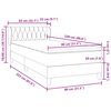 vidaXL Pat box spring cu saltea, roz, 80x220 cm, catifea