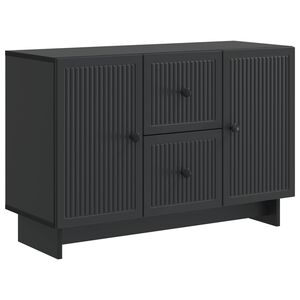 vidaXL Bufet cu sertar Negru 89 x 34,5 x 60 cm Lemn prelucrat