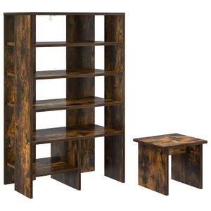 vidaXL Dulap pentru pantofi 2 buc. 62 x 35 x 100 cm Lemn prelucrat