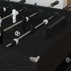 vidaXL Masă de Foosball Stejar Negru 146,5 x 74 x 85 cm Lemn compozit