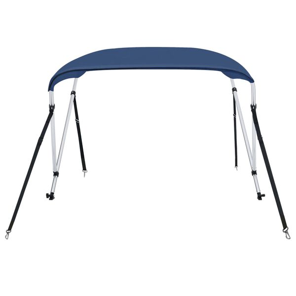 vidaXL Parasolar barcă Bimini cu 2 arcuri, bleumarin, 180x150x110 cm