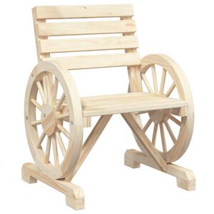 vidaXL Scaun de grădină, 58x58x78,5 cm, lemn masiv de brad