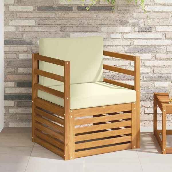 vidaXL Set de canapele de exterior Lemn de acacia solid și poliester