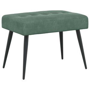 vidaXL Bancă cu butoane capitonate Verde Mării 60 x 40 x 45 cm Catifea