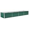 vidaXL Strat &icirc;nălțat de grădină, verde, 320x80x45 cm oțel galvanizat