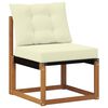 vidaXL Set de canapele de exterior Lemn solid de Acacia și Textilene