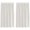 vidaXL Cortină din Voile 2 buc. Crem 140 x 140 cm Poliester
