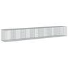 vidaXL Coș gabion cu capac, 700x100x100 cm, fier galvanizat
