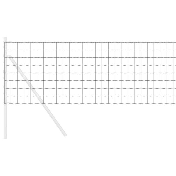 vidaXL Gard Euro Gri 0,4 x 25 m Fier acoperit cu PVC
