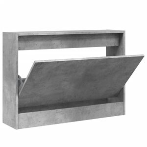 vidaXL Pantofar, gri beton, 80x21x57 cm, lemn prelucrat