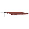 vidaXL Cort electric retractabil Portocaliu, Negru, Antracit 4 &times; 3,5 m