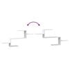 vidaXL Raft de perete, alb, 104x15x49 cm, lemn prelucrat
