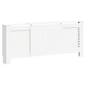 vidaXL Mască pentru calorifer, alb, 205 cm, MDF