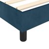 vidaXL Pat box spring cu saltea, albastru &icirc;nchis, 80x200 cm, catifea