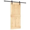 vidaXL Ușă glisantă 90 x 210 cm Lemn de Pin Solid (Nefinisat)