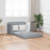 vidaXL Canapea extensibilă 2 &icirc;n 1, gri deschis, 112x174x55 cm, textil