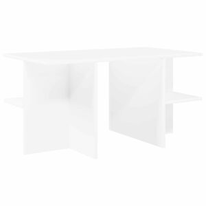 vidaXL Masă de cafea Alb 87 x 50 x 45 cm Lemn prelucrat