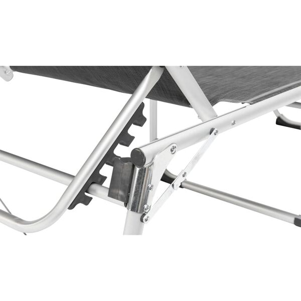 Outwell Șezlong pliabil „New Foundland”, negru și gri