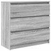 vidaXL Bufetă gri Sonoma 80x35x76 cm Lemn prelucrat