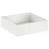 vidaXL Vază pentru Grădină Alb 100 x 100 x 30 cm Oțel laminat la rece