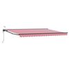 vidaXL Cort electric retractabil Roșu, Alb, Antracit 4,5 &times; 3,5 m
